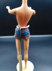 barbie knit stripe shorts bk